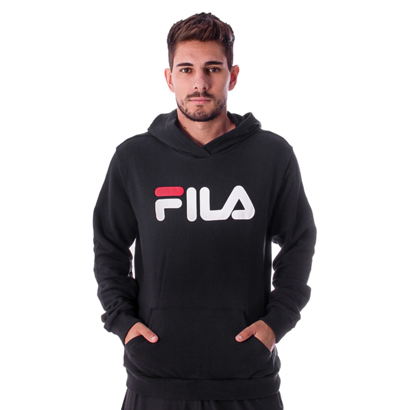 fluffy fila moletom com capuz