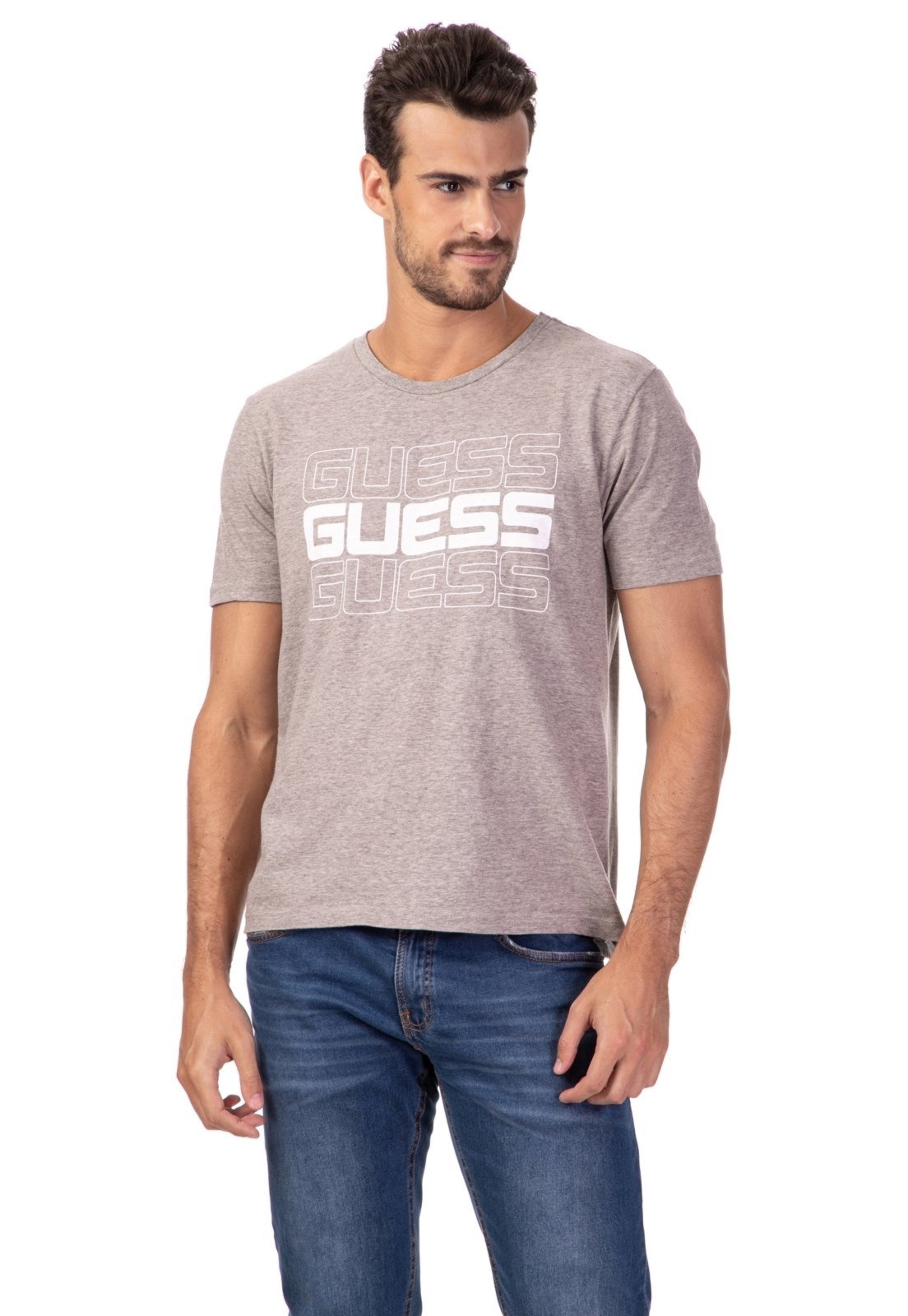 GuessGuess Jeans T-Shirt Core Verde Oliva Marca 