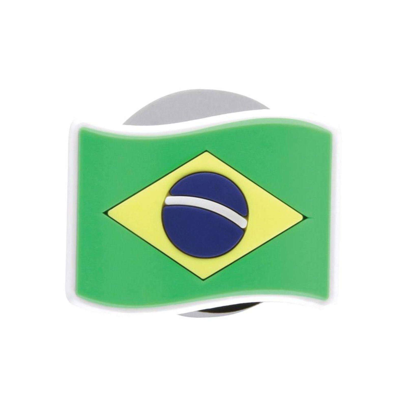 Jibbitz Charm Bandeira Brasil Unico Branco