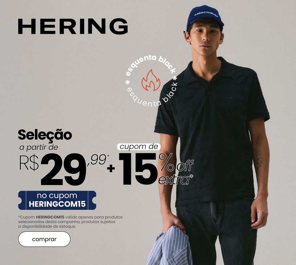 Hering  Com Cupom de 15%OFF width=