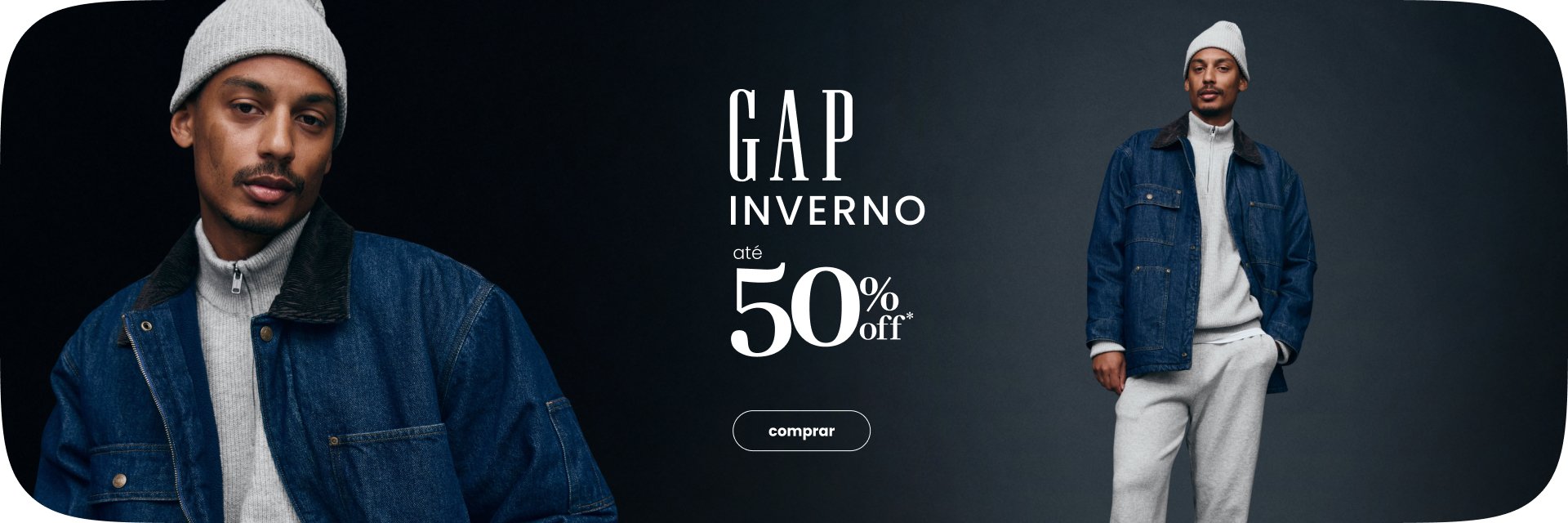 GAP Inverno ate 50%