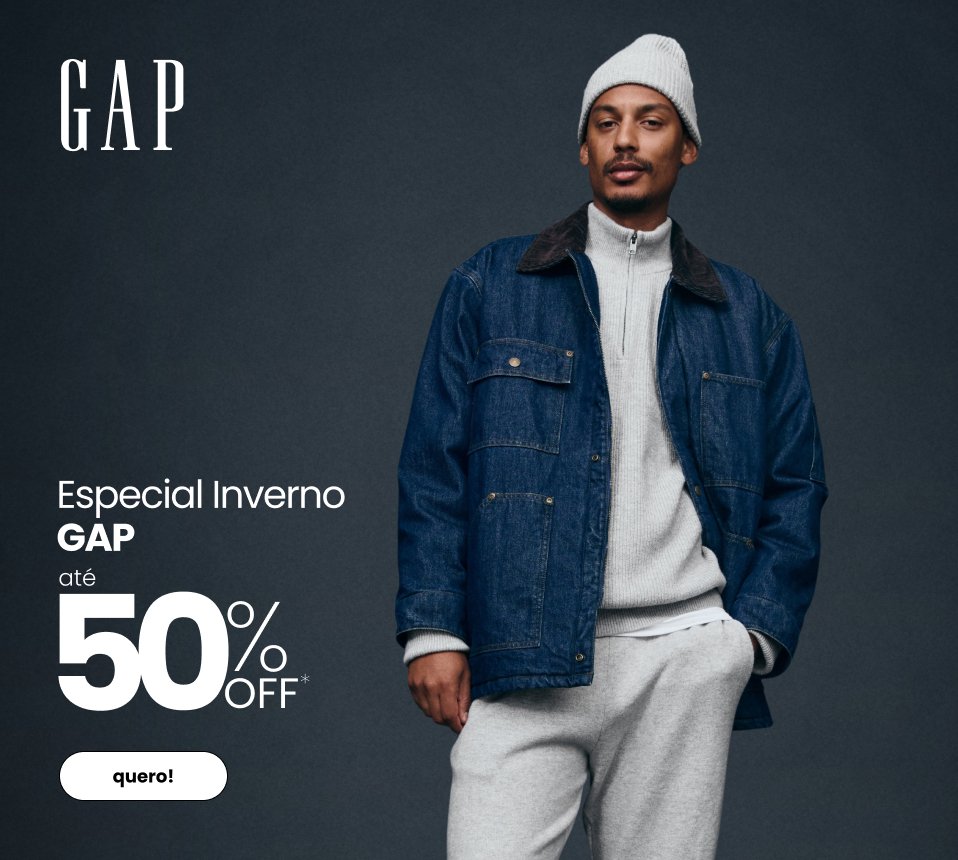 GAP Inverno ate 50%