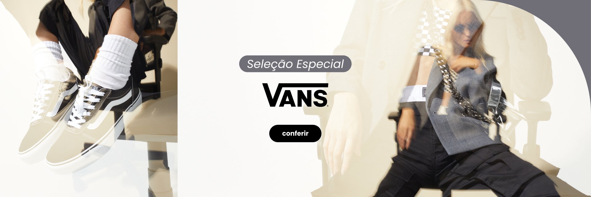 Seleção especial de produtos Vans, incluindo calçados clássicos e estilos modernos. Descubra as melhores opções de moda streetwear e casual para todas as ocasiões. Clique em conferir para explorar a coleção.