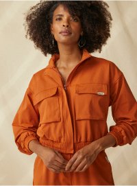 Jaqueta Sustentável feminina laranja